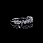 Mixed Shape Diamond Half-Eternity Band Ring