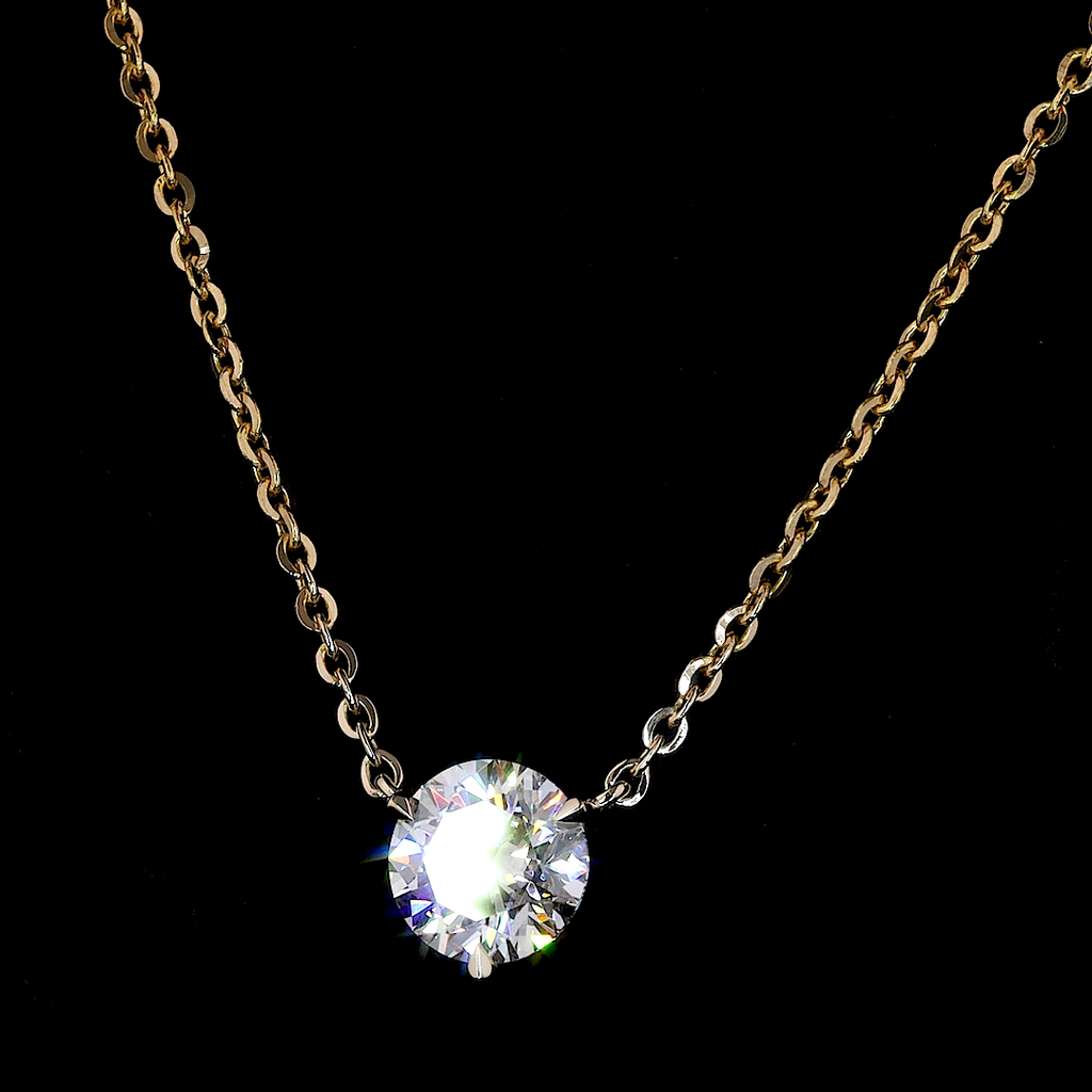 VCHR Eternal Solitaire Diamond Necklace - 2 CT