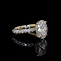 Oval Cut Diamond Halo Engagement Ring (1.0) CT