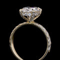 Oval Cut Diamond Halo Engagement Ring (3.0) CT