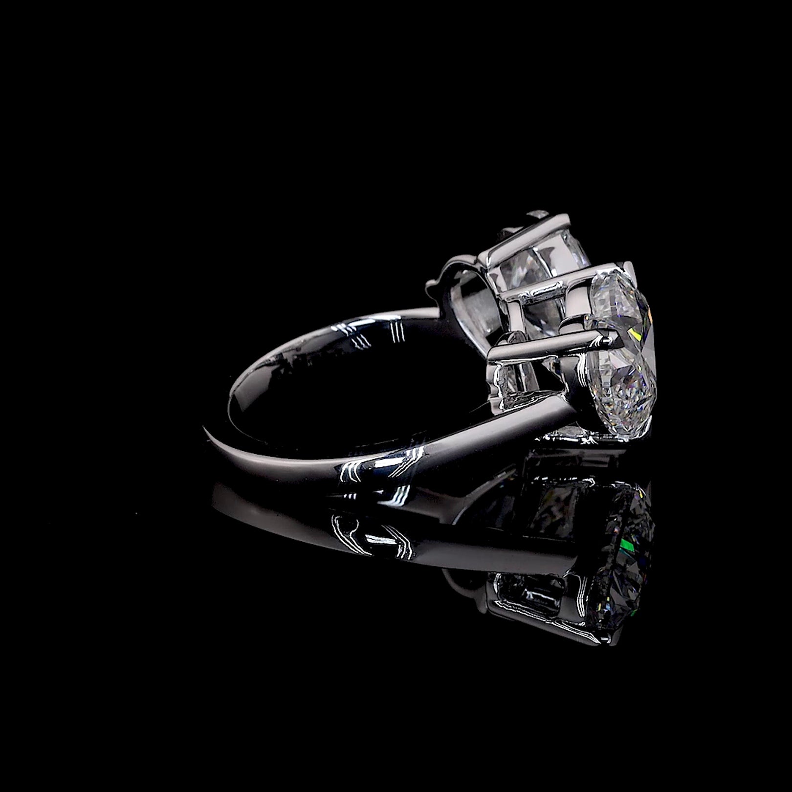 Heart Shape Diamond Ring (0.5) CT