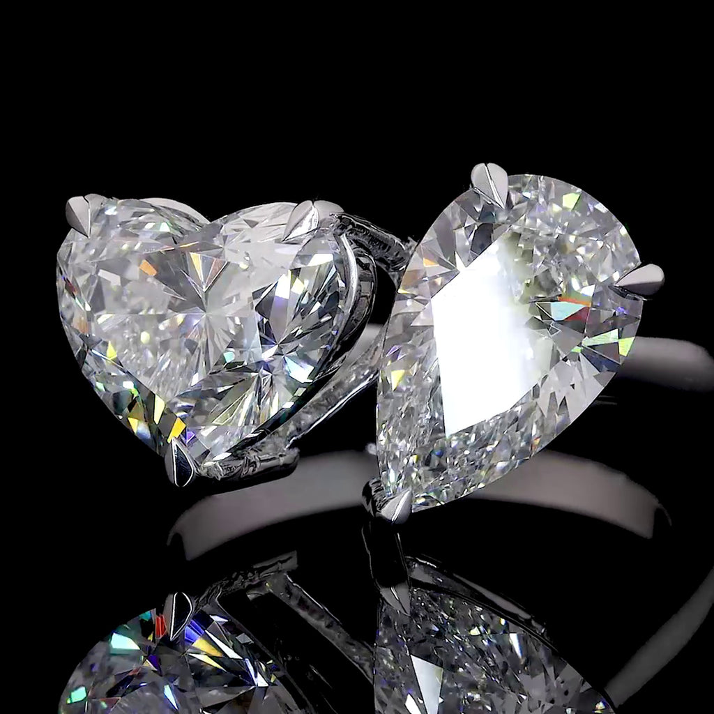 Heart Shape Diamond Ring (0.5) CT