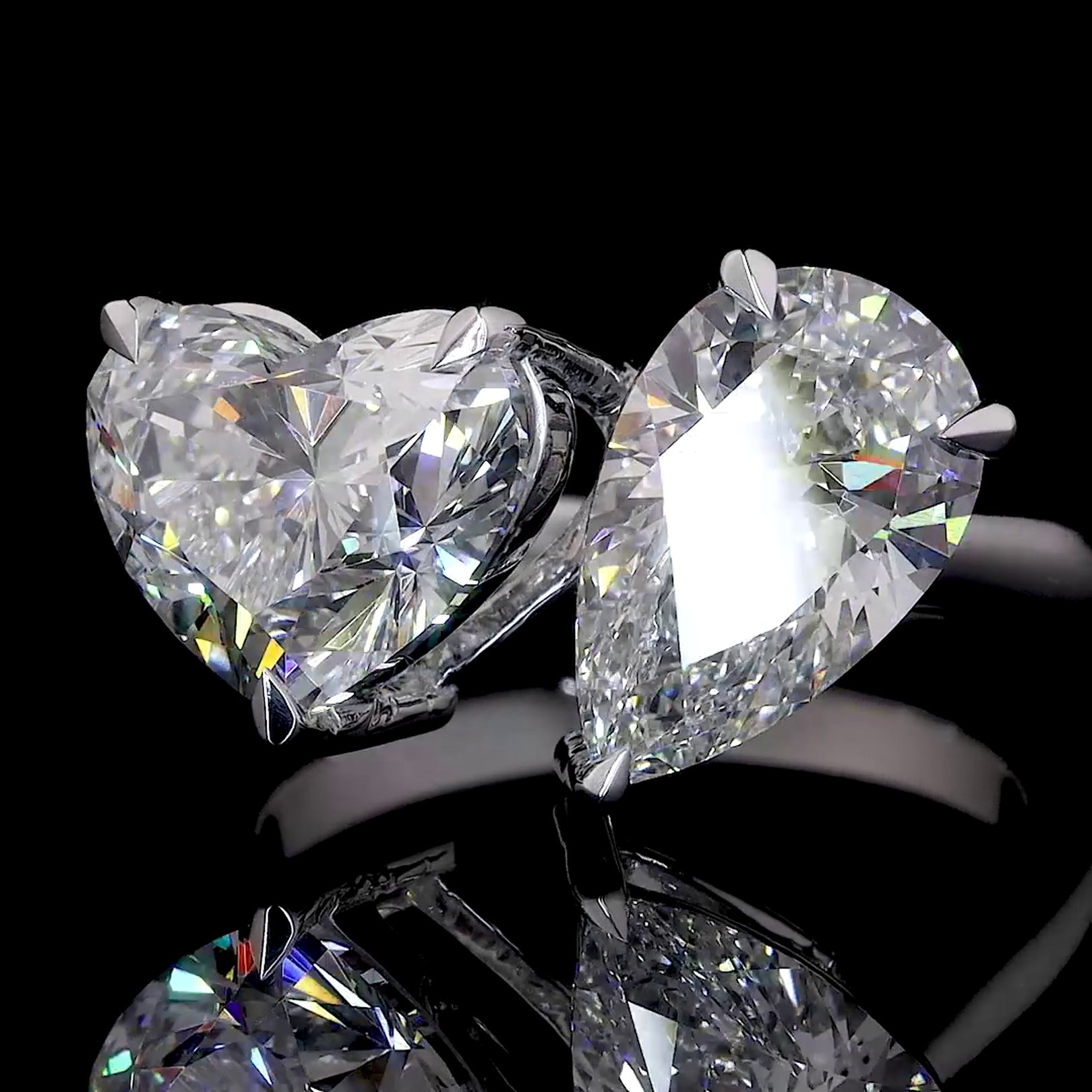 Heart Shape Diamond Ring (0.5) CT