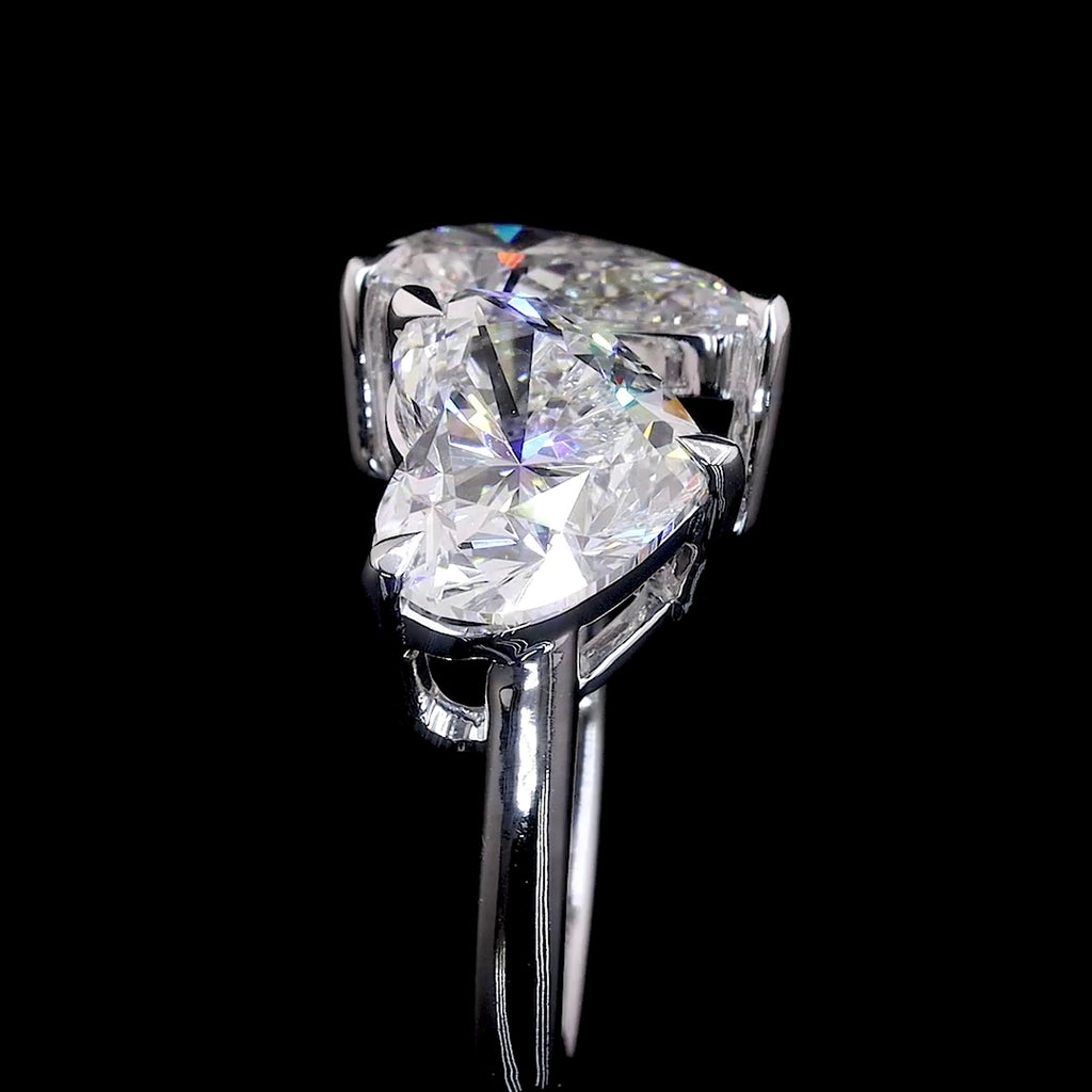 Heart Shape Diamond Ring (0.5) CT