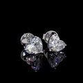 Heart Shape Diamond Stud Earrings 3 CT