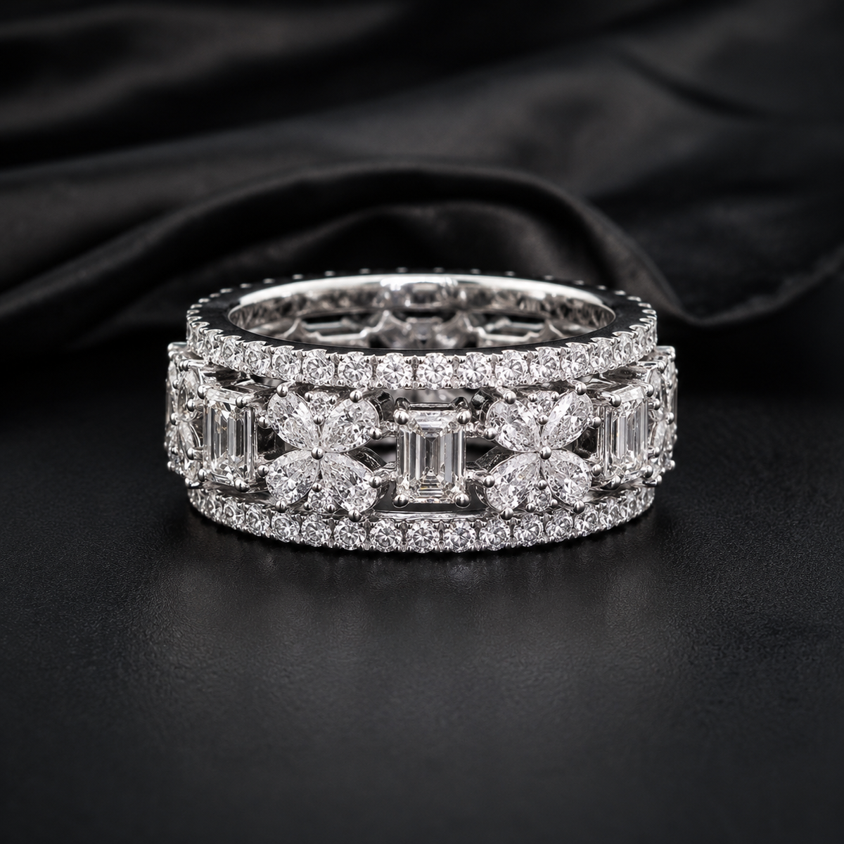 Imperial Floral Eternity Ring