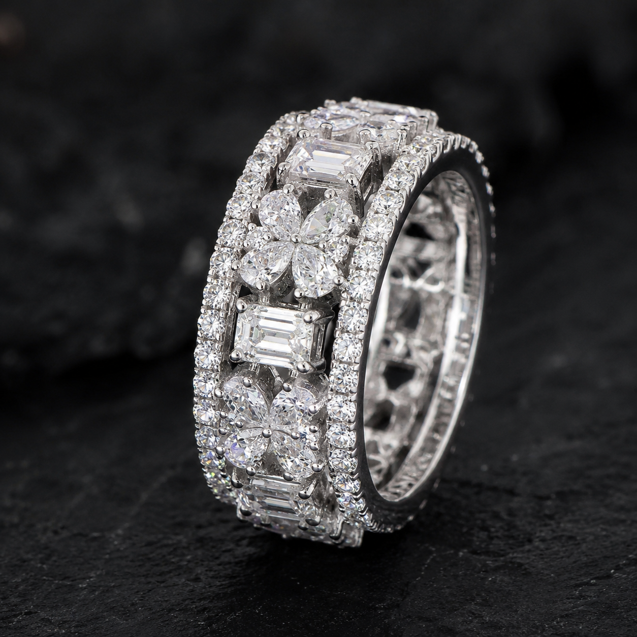 Imperial Floral Eternity Ring