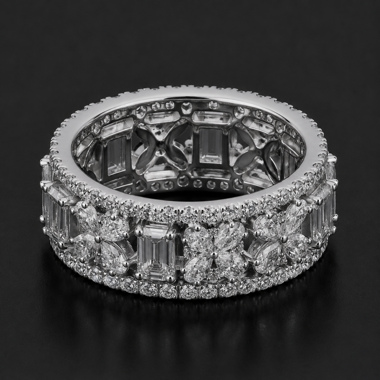 Imperial Floral Eternity Ring