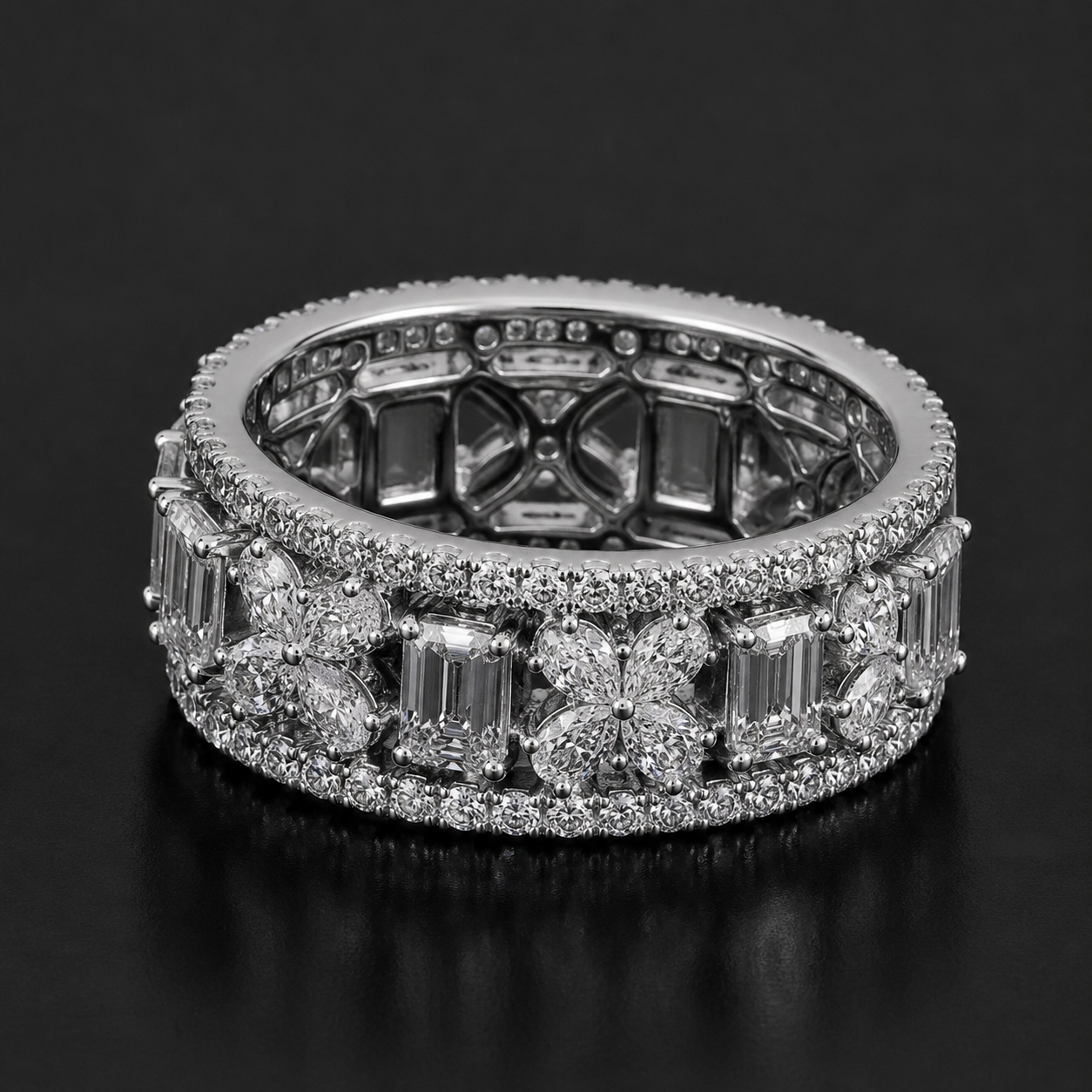 Imperial Floral Eternity Ring