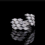 Multi-Row Marquise & Round Diamond Ring