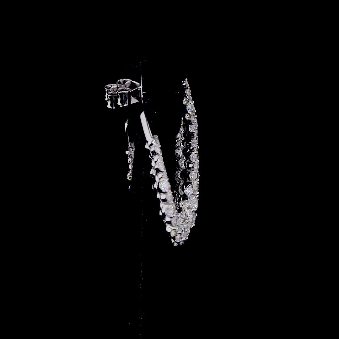 Diamond Hoop Earrings