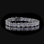 Emerald Cut Diamond Tennis Bracelet
