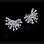 Diamond Starburst Stud Earrings