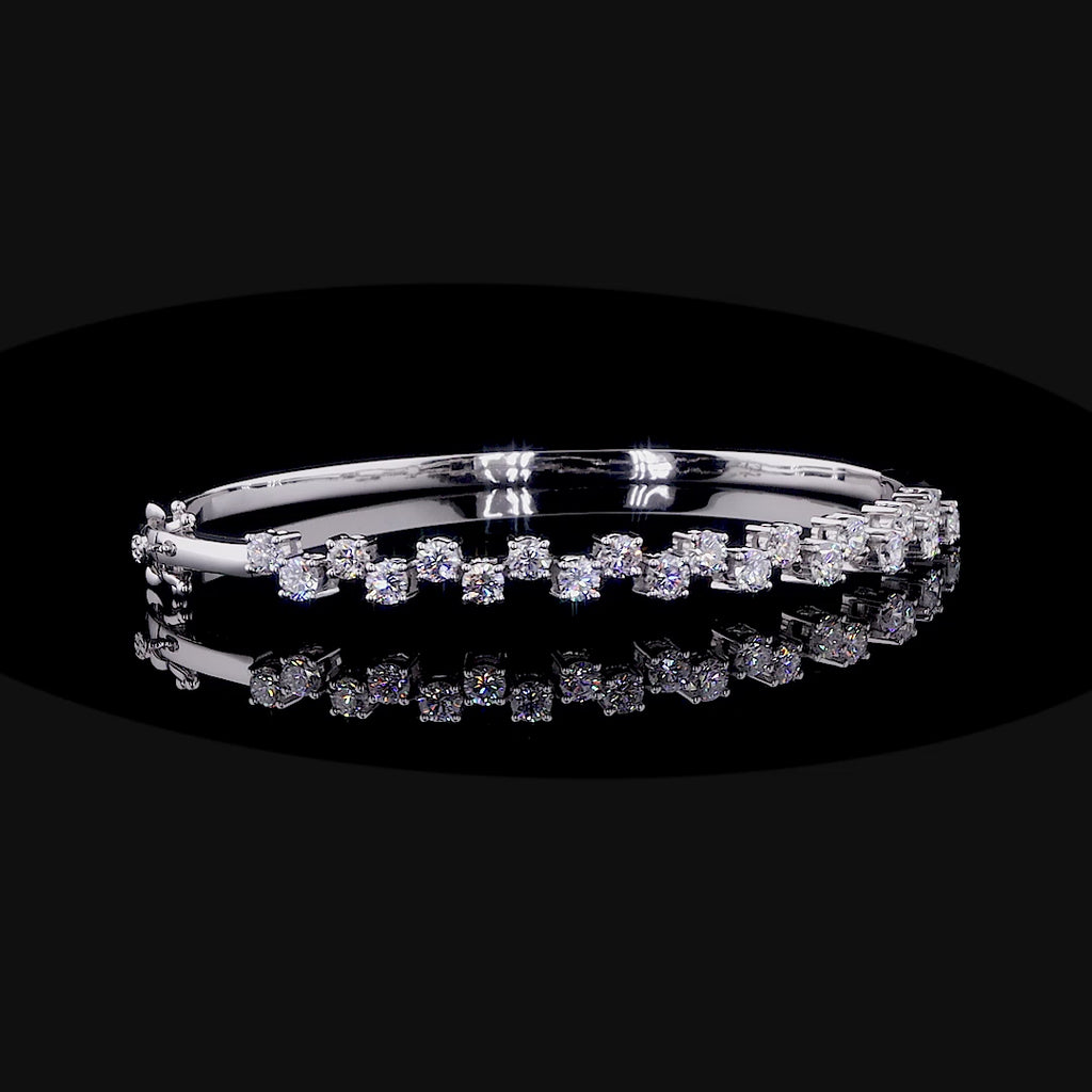 Diamond Tennis Bangle Bracelet