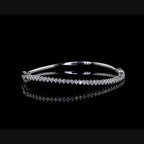 Diamond Half Tennis Bangle Bracelet