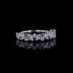 Mixed Shape Diamond Half-Eternity Band Ring