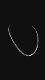 Classic Round Diamond Tennis Necklace