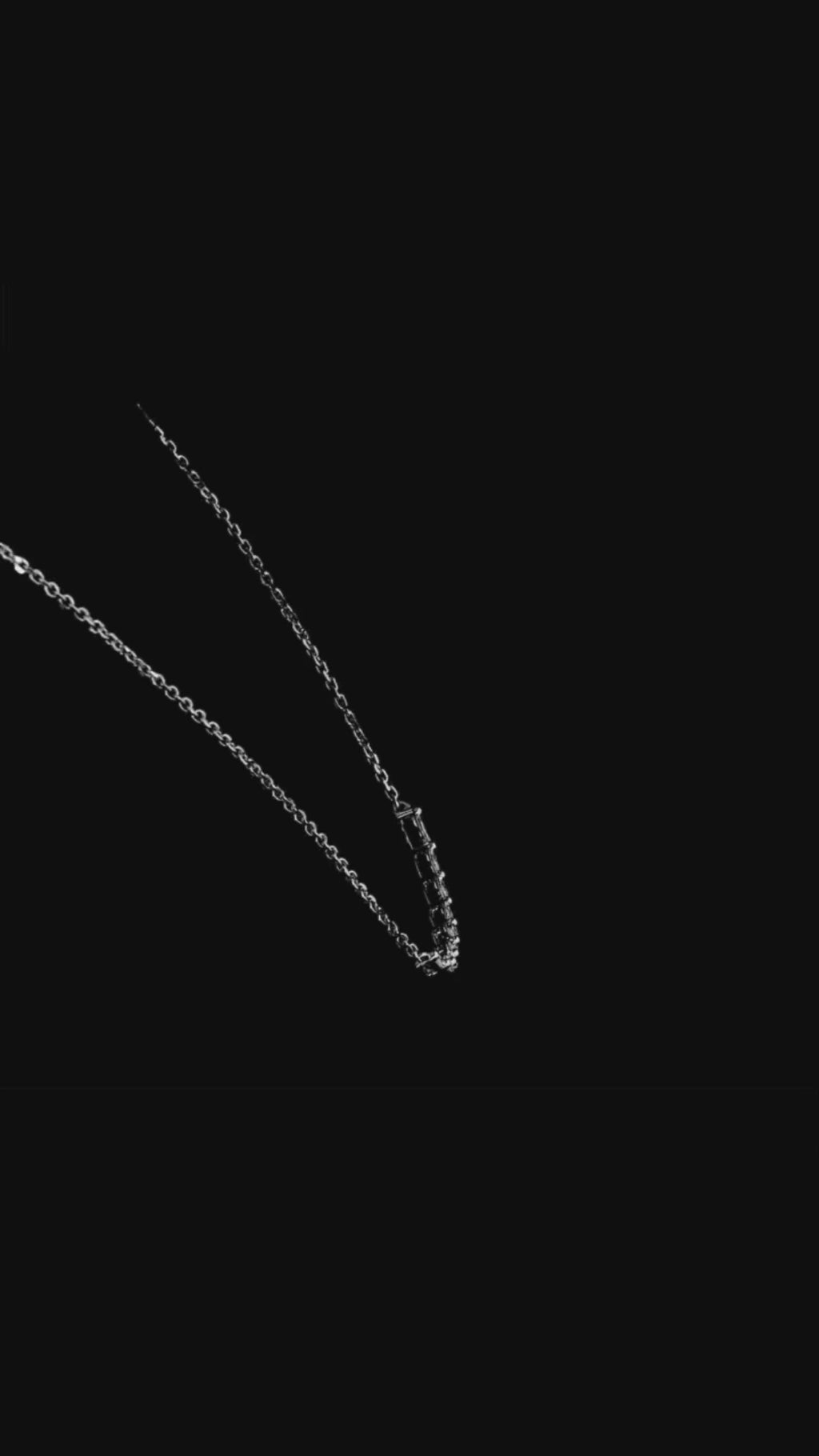 Marquise Diamond Curved Smile Necklace (1.00) CT